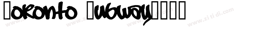 Toronto Subway字体转换